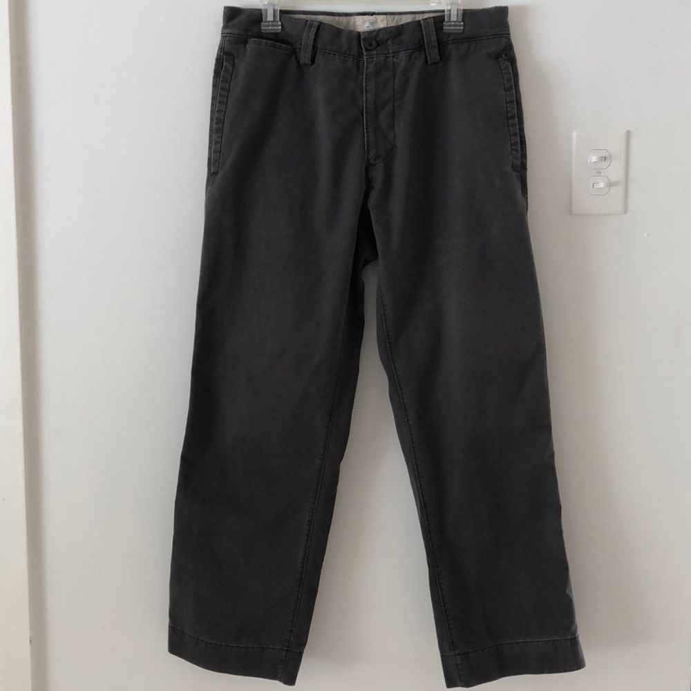 Gap Dark Gray Plain Front Pants